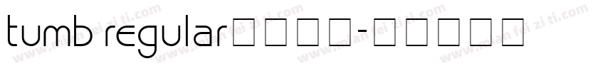 tumb regular字体下载字体转换